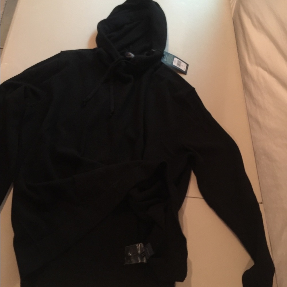 Polo 100% Cashmere hoodie sweatshirt, XL, NWT